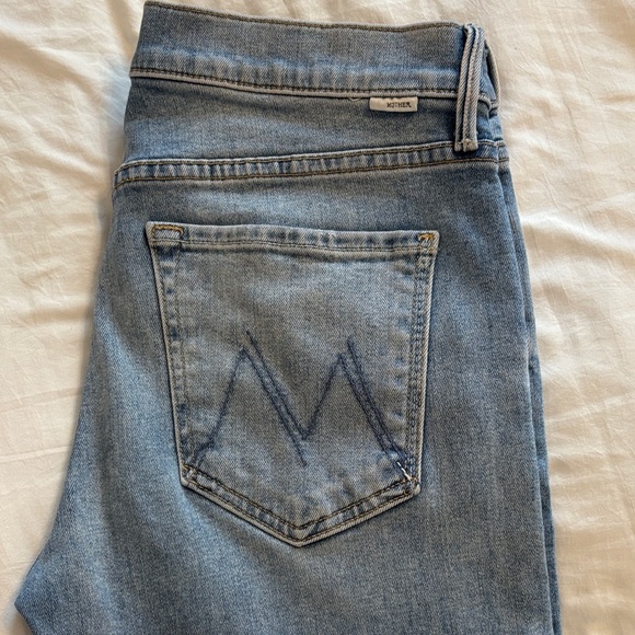 MOTHER Denim - MOTHER Light Wash Straight-Leg Jeans